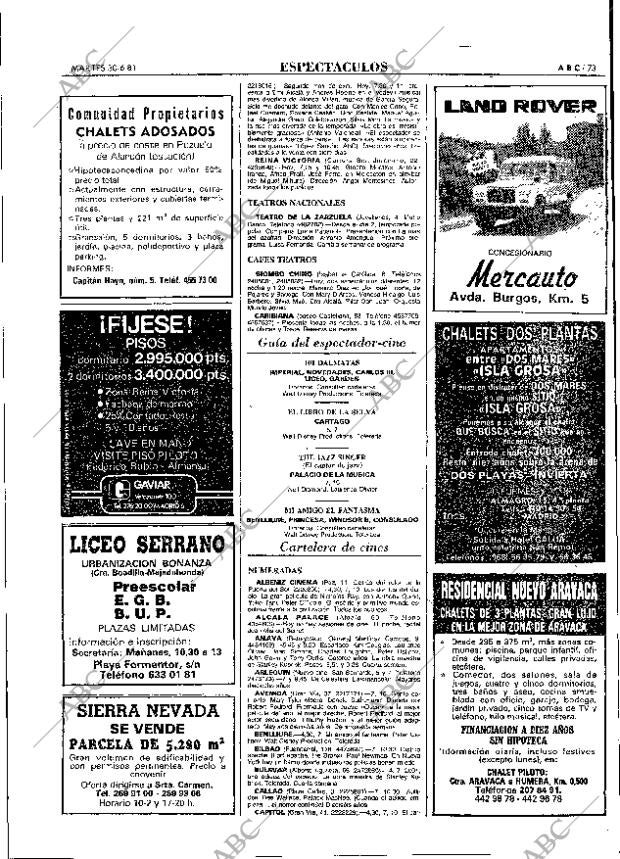 ABC MADRID 30-06-1981 página 89