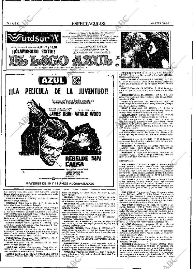 ABC MADRID 30-06-1981 página 90