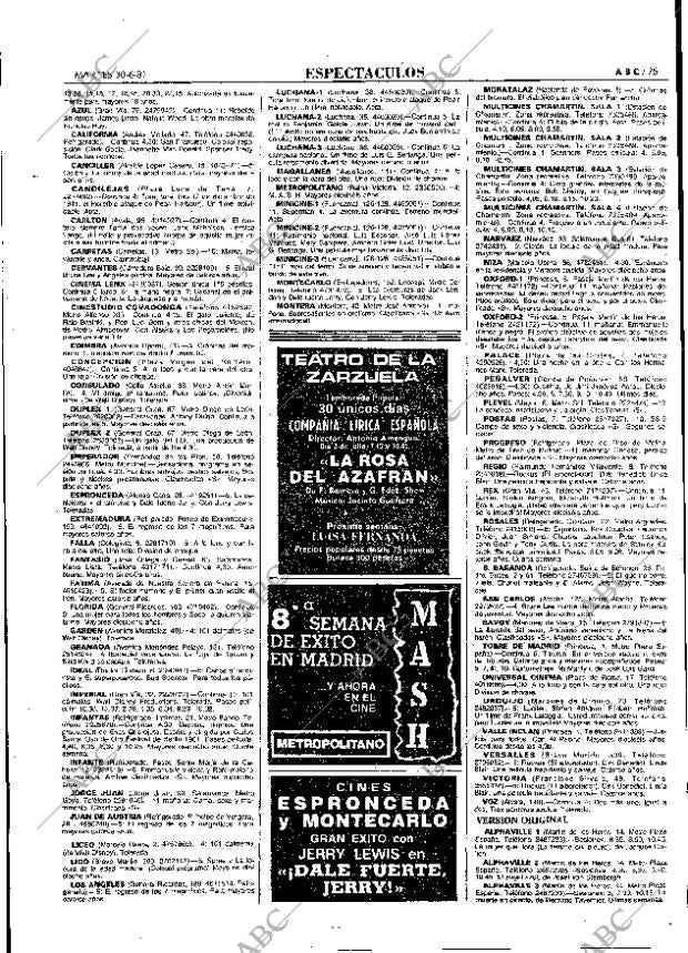 ABC MADRID 30-06-1981 página 91