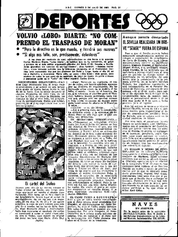 ABC SEVILLA 03-07-1981 página 43