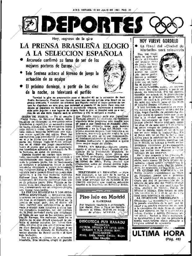 ABC SEVILLA 10-07-1981 página 43