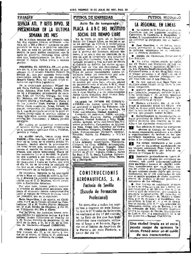 ABC SEVILLA 10-07-1981 página 45