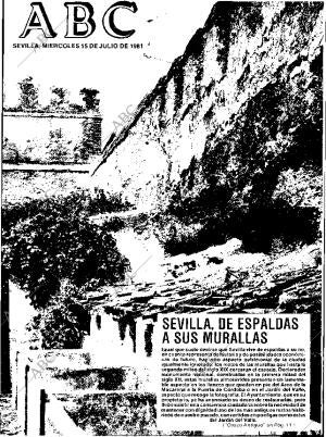 ABC SEVILLA 15-07-1981 página 1