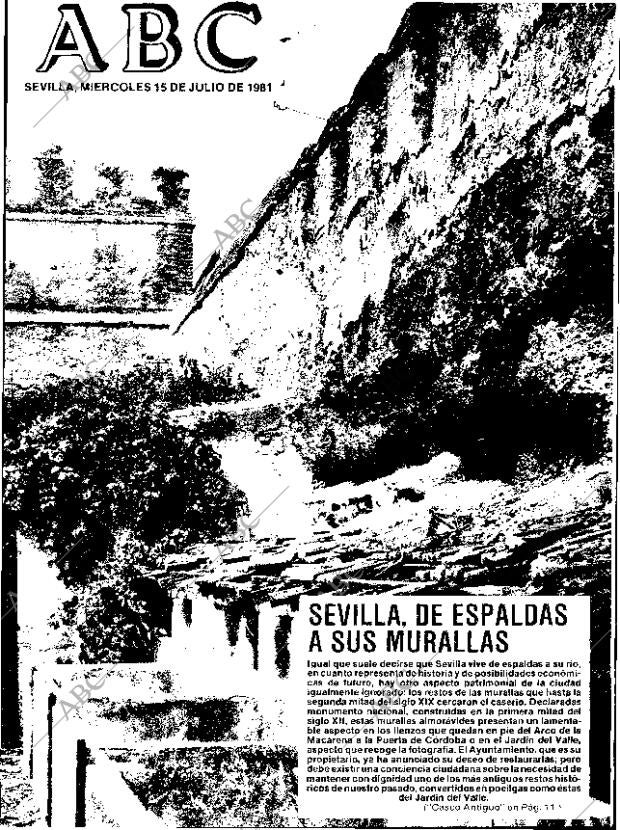 ABC SEVILLA 15-07-1981 página 1