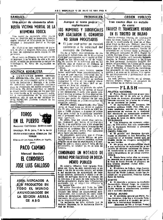 ABC SEVILLA 15-07-1981 página 16