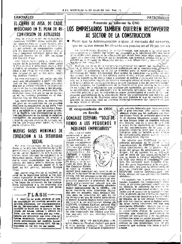 ABC SEVILLA 15-07-1981 página 23