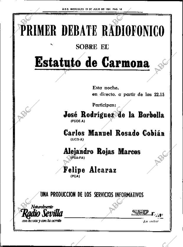 ABC SEVILLA 15-07-1981 página 24