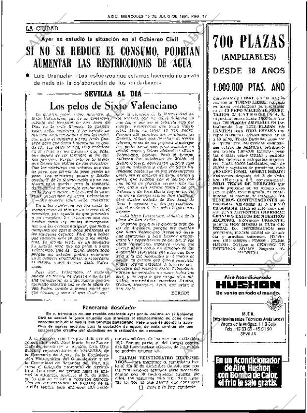 ABC SEVILLA 15-07-1981 página 27