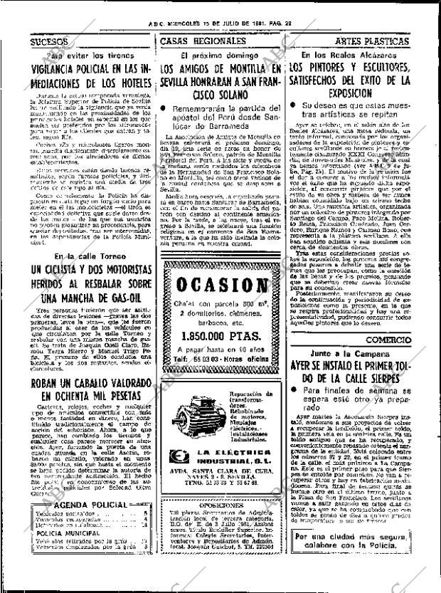 ABC SEVILLA 15-07-1981 página 32