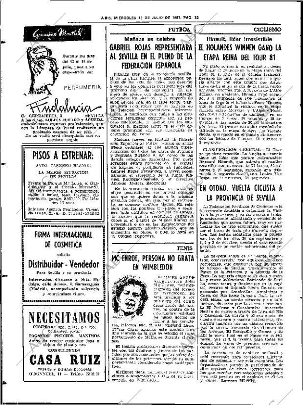 ABC SEVILLA 15-07-1981 página 42