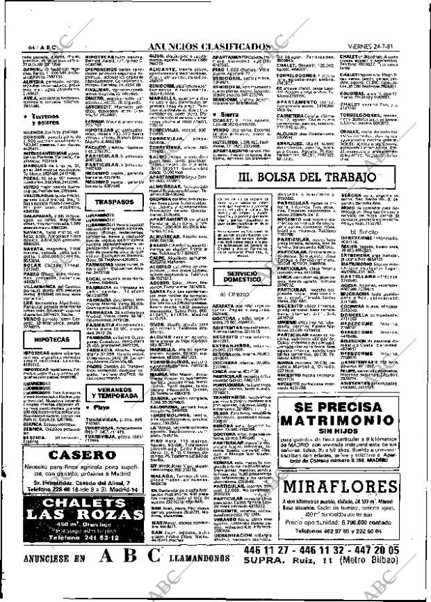 ABC MADRID 24-07-1981 página 72