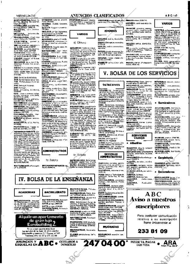 ABC MADRID 24-07-1981 página 73