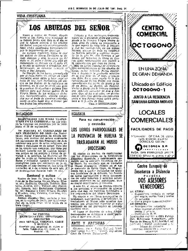 ABC SEVILLA 26-07-1981 página 43