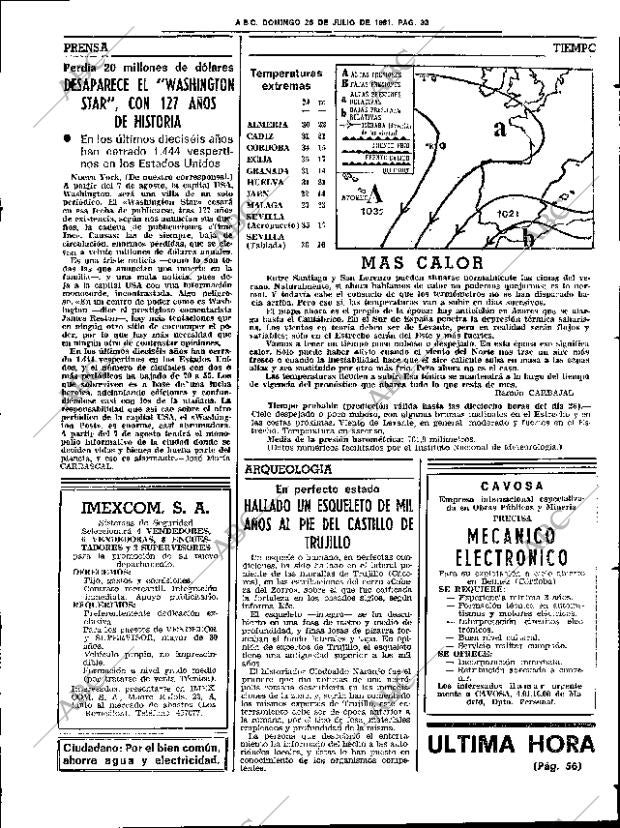 ABC SEVILLA 26-07-1981 página 45