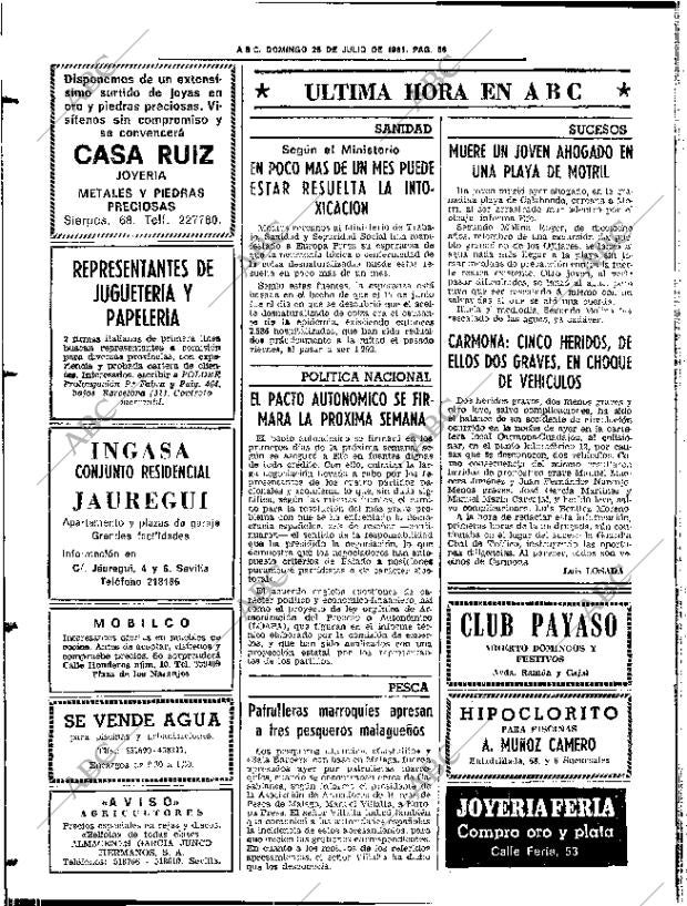 ABC SEVILLA 26-07-1981 página 68