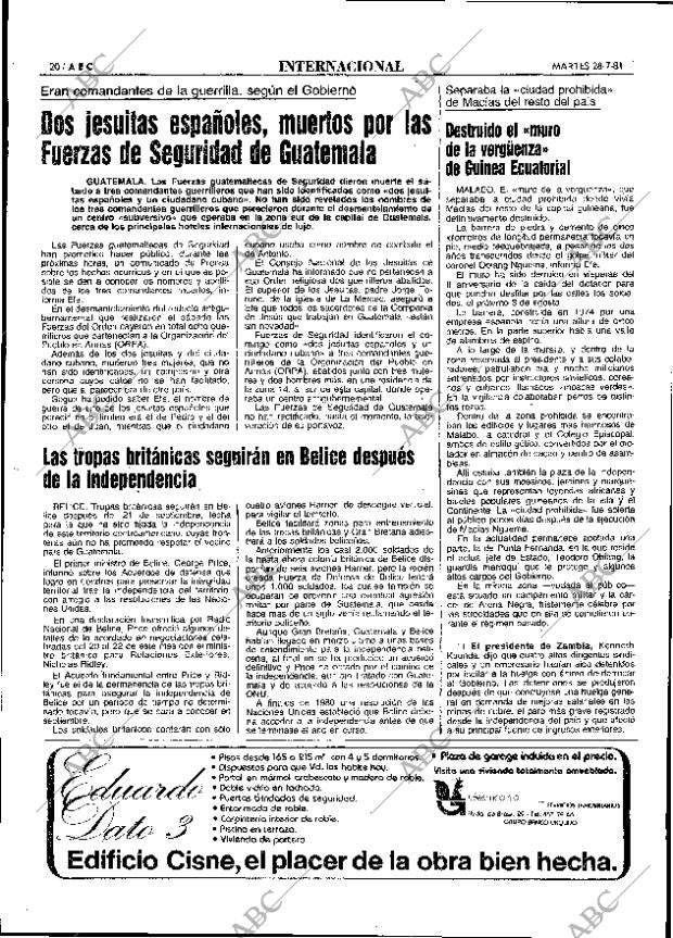 ABC MADRID 28-07-1981 página 28