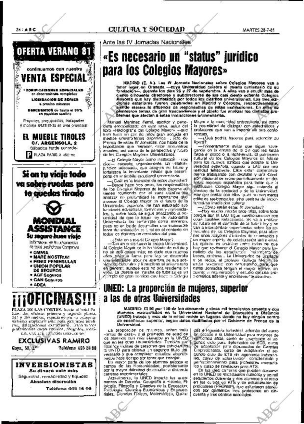 ABC MADRID 28-07-1981 página 42