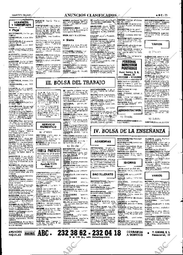 ABC MADRID 28-07-1981 página 81