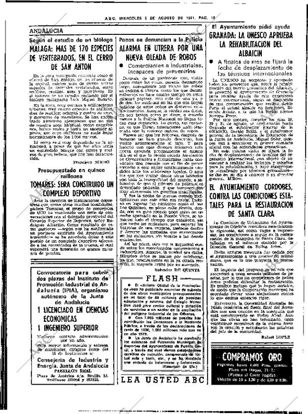 ABC SEVILLA 05-08-1981 página 16