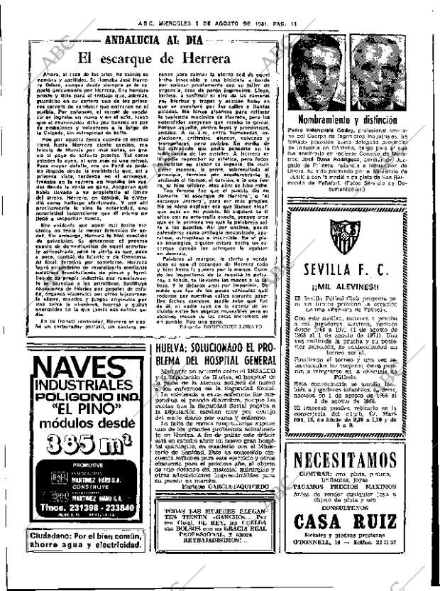 ABC SEVILLA 05-08-1981 página 17