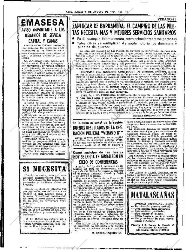 ABC SEVILLA 06-08-1981 página 20