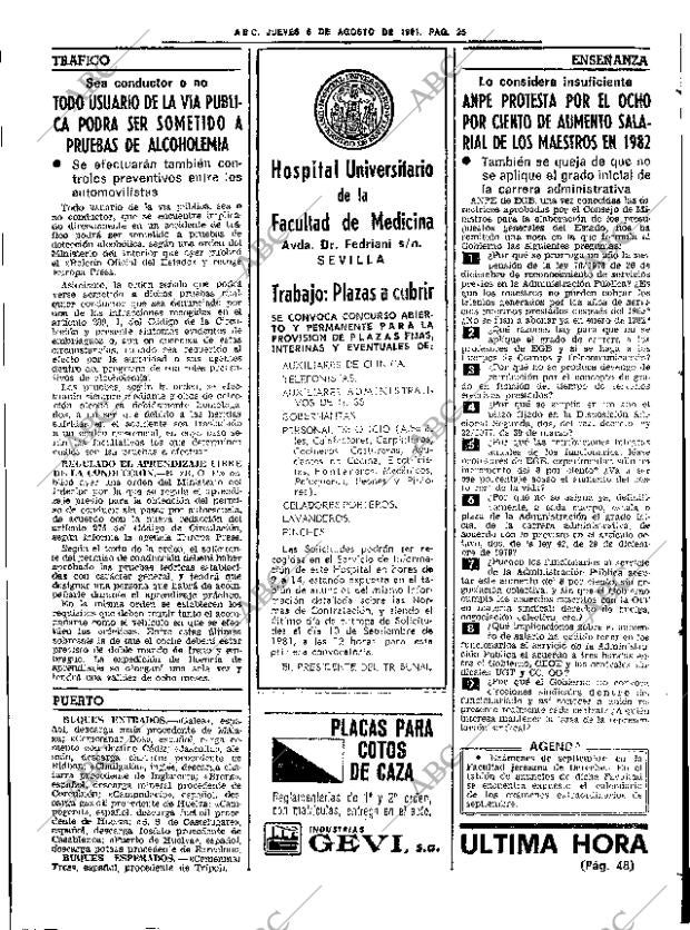 ABC SEVILLA 06-08-1981 página 31
