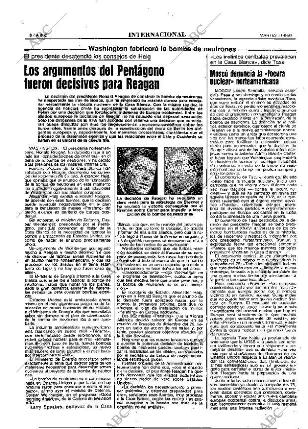 ABC MADRID 11-08-1981 página 16