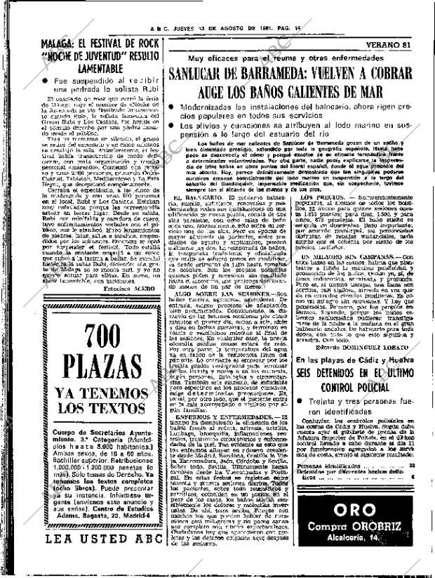 ABC SEVILLA 13-08-1981 página 20