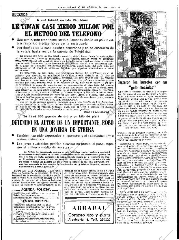 ABC SEVILLA 13-08-1981 página 27