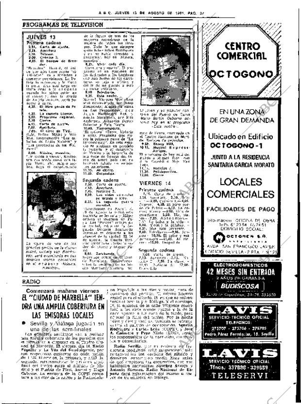 ABC SEVILLA 13-08-1981 página 43