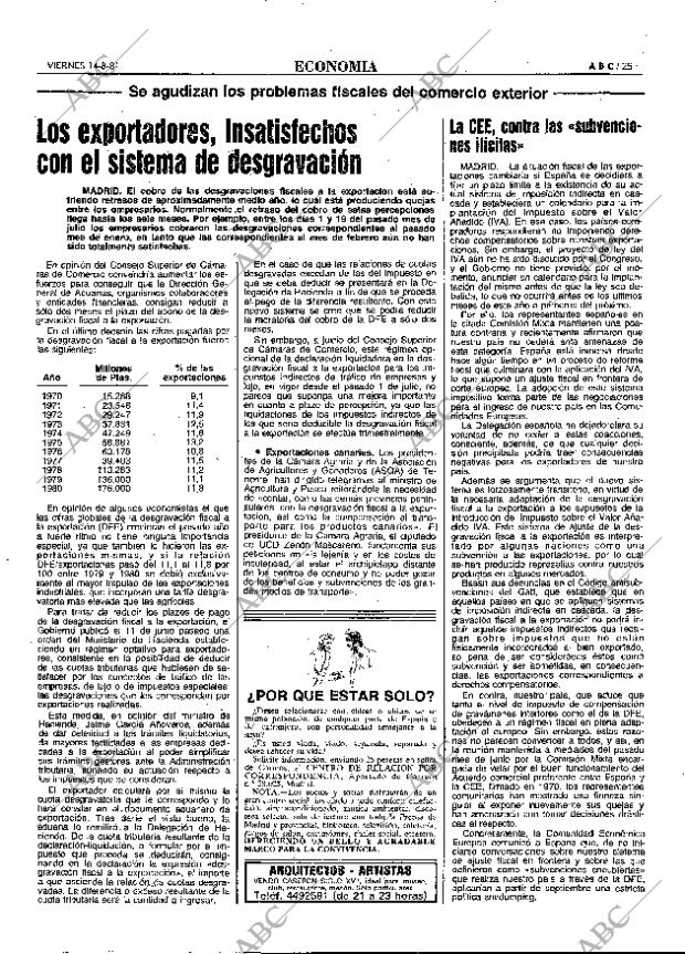 ABC MADRID 14-08-1981 página 33