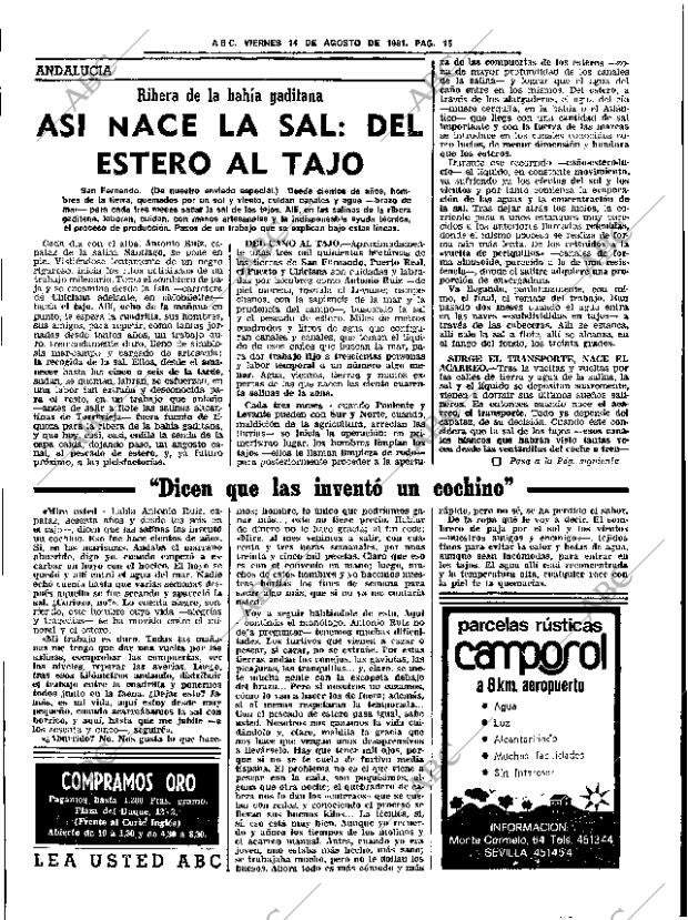ABC SEVILLA 14-08-1981 página 23
