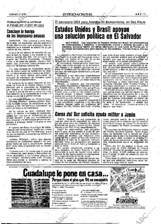 ABC MADRID 21-08-1981 página 23