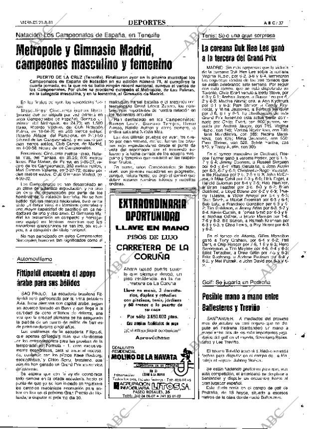 ABC MADRID 21-08-1981 página 45