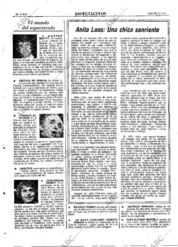 ABC MADRID 21-08-1981 página 46