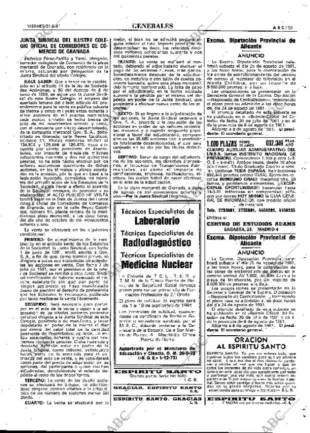 ABC MADRID 21-08-1981 página 63