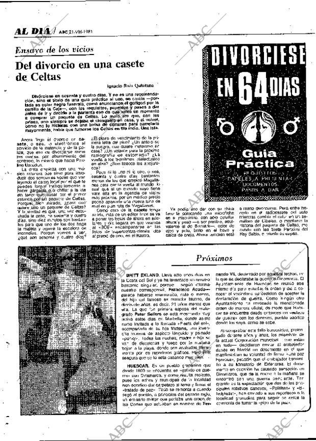 ABC MADRID 21-08-1981 página 64