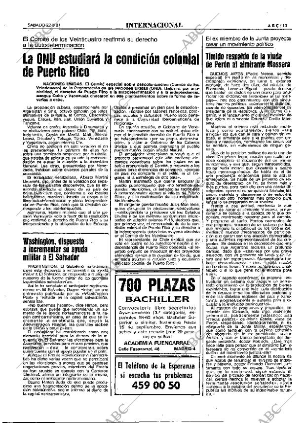 ABC MADRID 22-08-1981 página 21