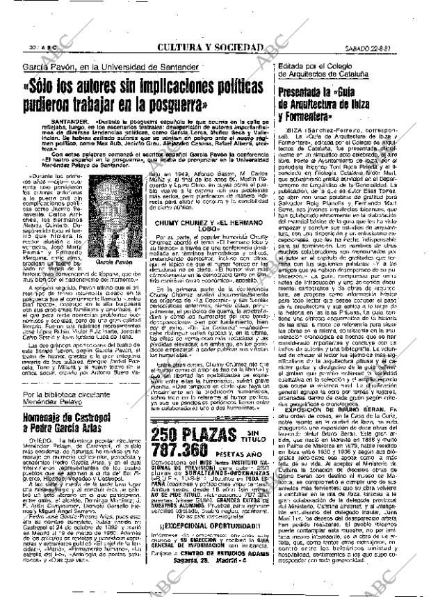 ABC MADRID 22-08-1981 página 28