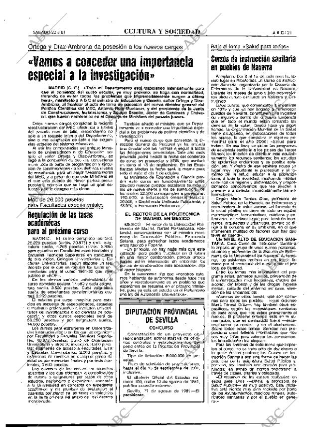 ABC MADRID 22-08-1981 página 29