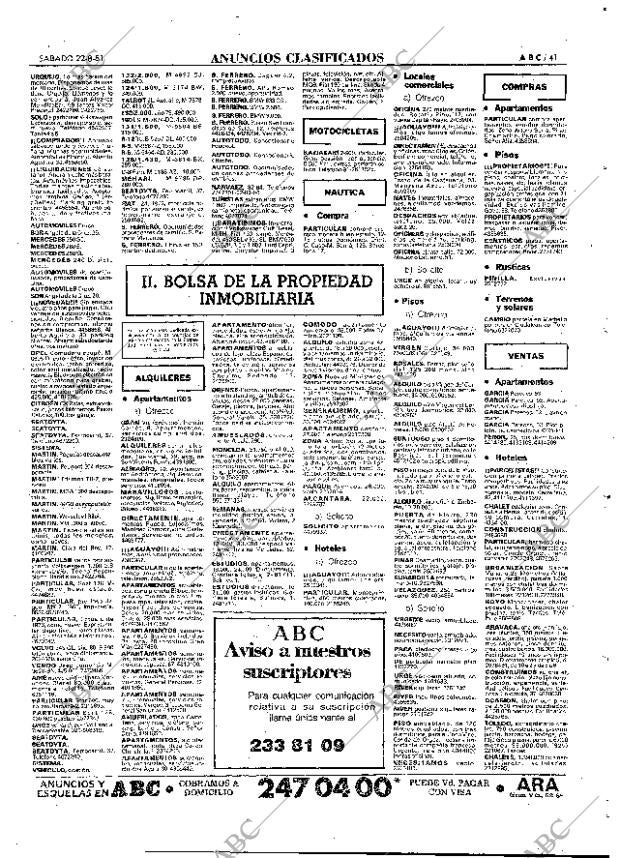 ABC MADRID 22-08-1981 página 49