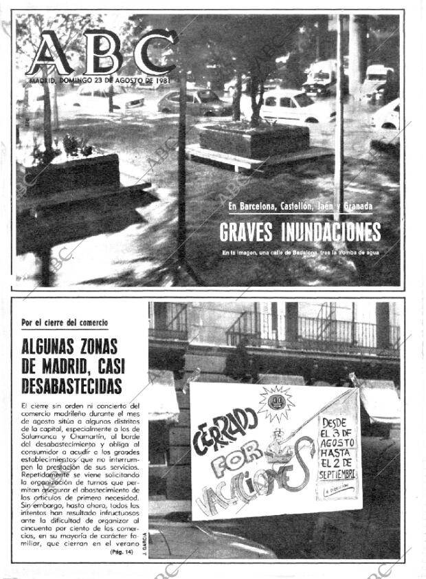 ABC MADRID 23-08-1981 página 1