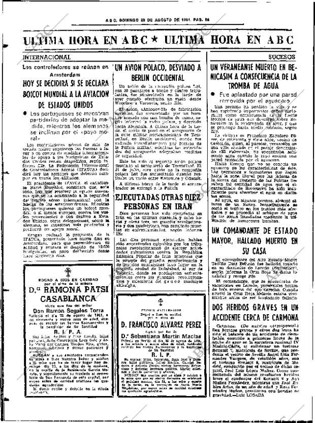 ABC SEVILLA 23-08-1981 página 64