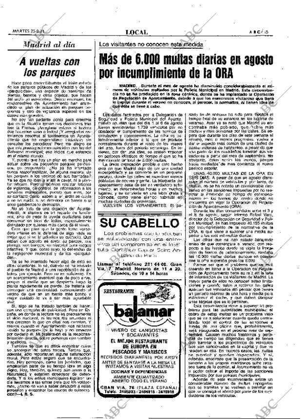 ABC MADRID 25-08-1981 página 23