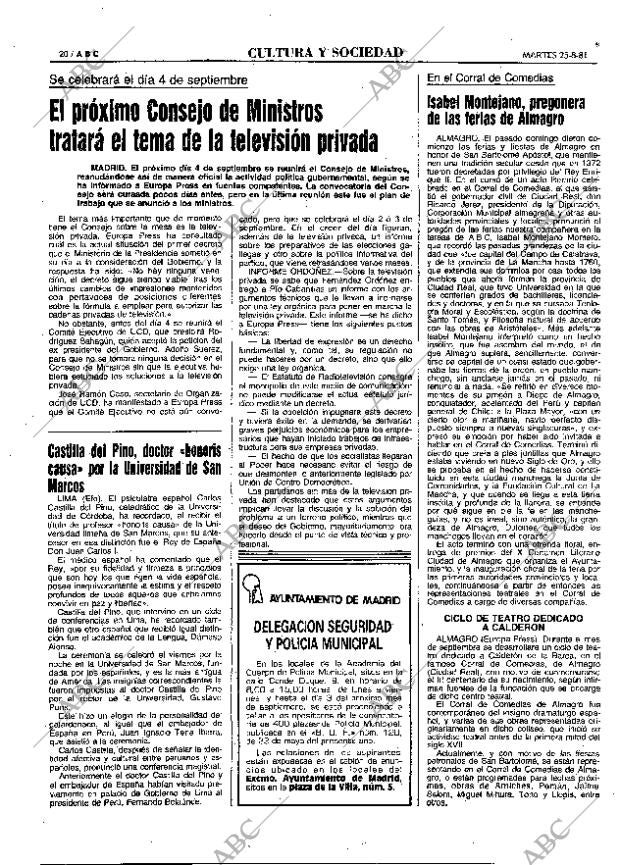 ABC MADRID 25-08-1981 página 28