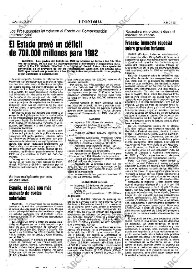 ABC MADRID 25-08-1981 página 31