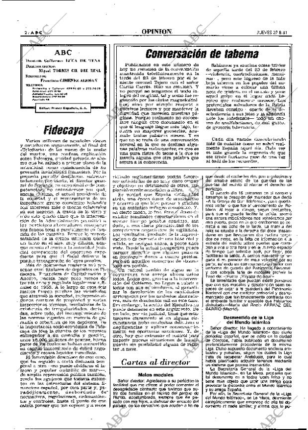 ABC MADRID 27-08-1981 página 10