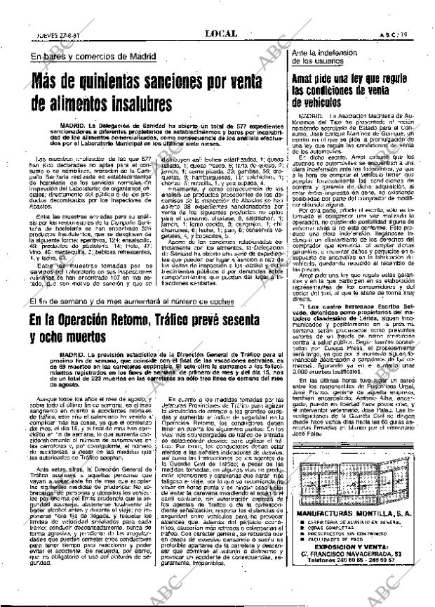 ABC MADRID 27-08-1981 página 27