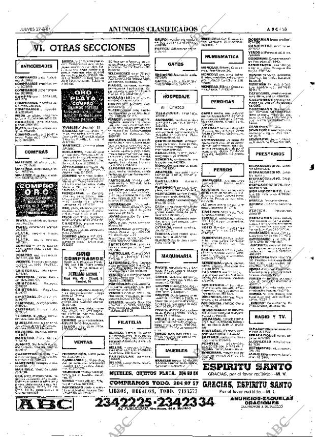 ABC MADRID 27-08-1981 página 61