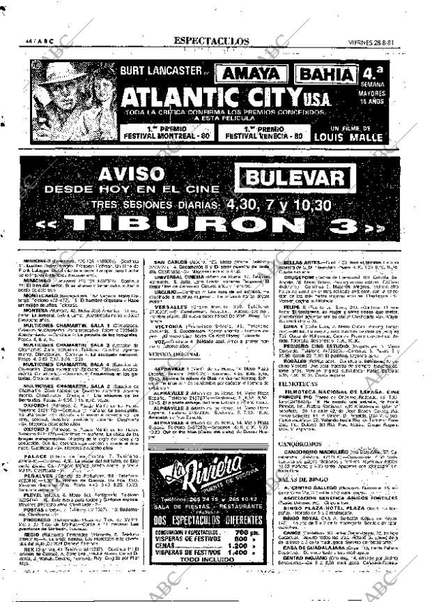 ABC MADRID 28-08-1981 página 52